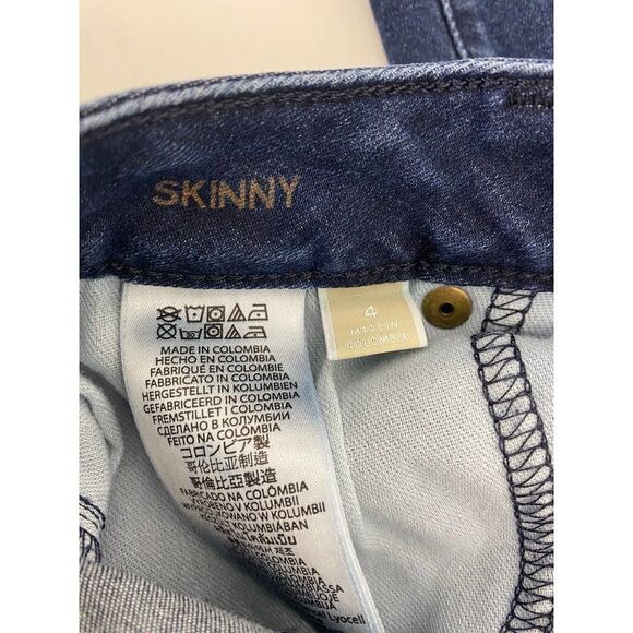 Michael Kors Skinny Jeans Blue Stretch Slim - Size 4 - Picture 5 of 11